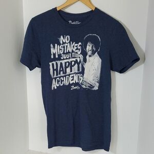 Bob Ross Navy Graphic Tee Men's S